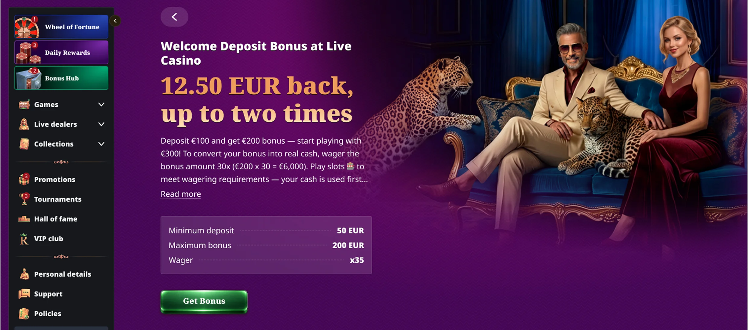 Royalxo Live-Casino-Spiele